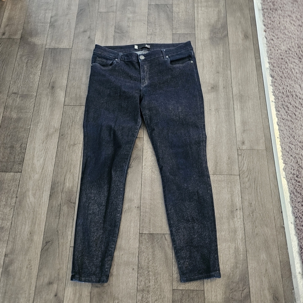 KUT From The Kloth Jeans Size 10 Style The Connie Ankle Skinny Shimmering Jeans
